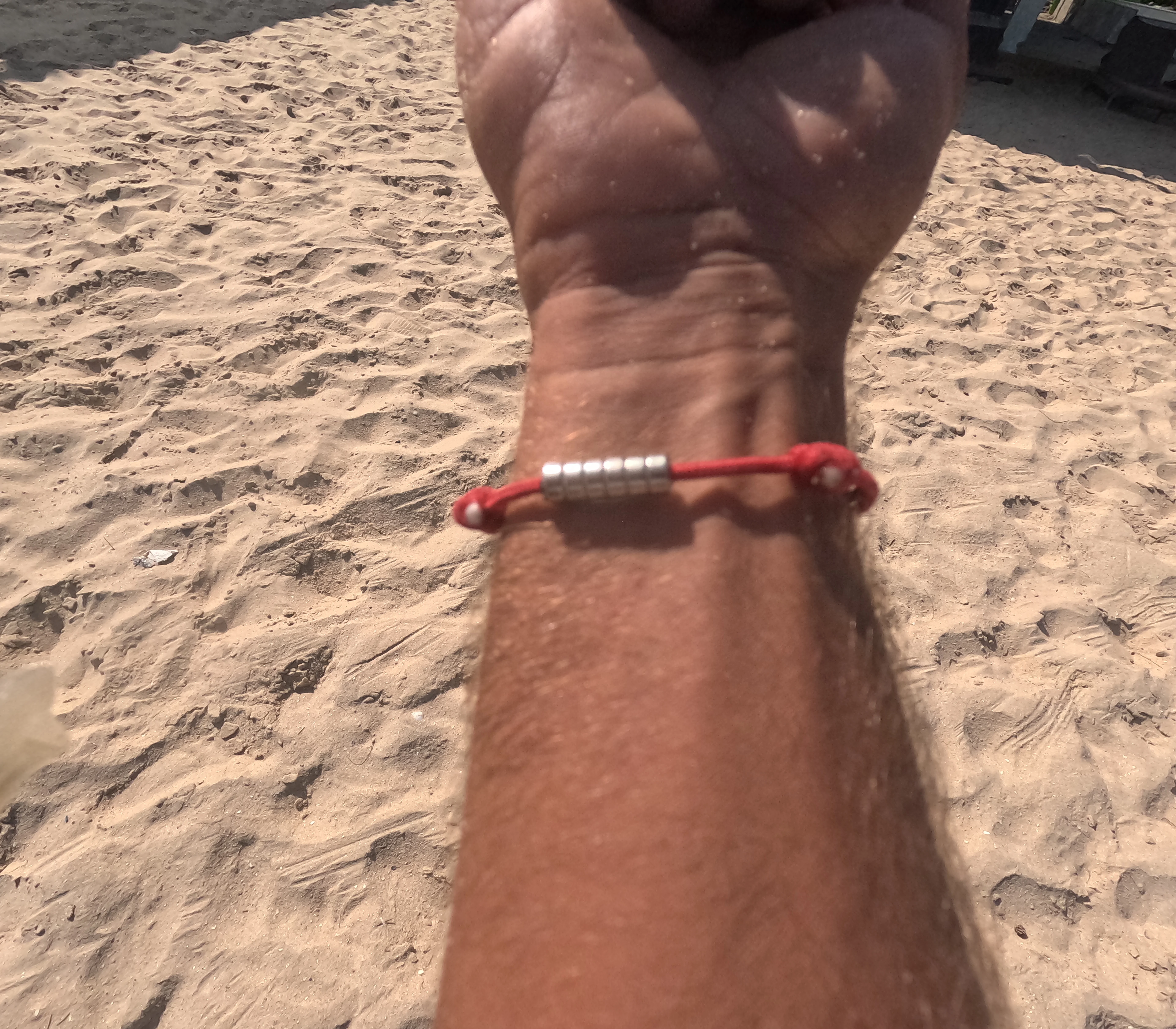 Wearable tracker prototype on a wrist